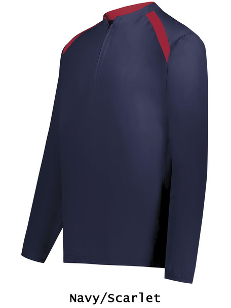 Youth "Long Sleeve Cage" 1/4 Zip Baseball Jacket