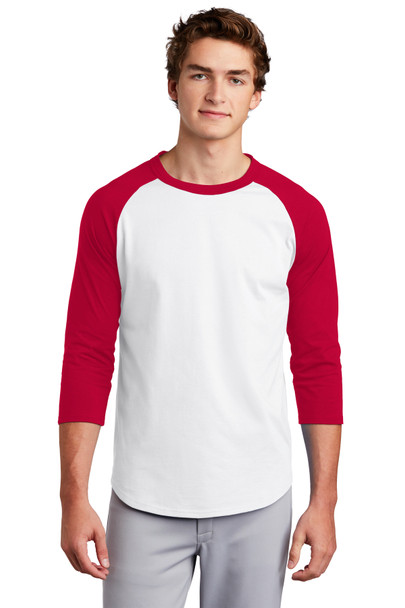 3/4 Sleeve Raglan T-Shirt w/ Print