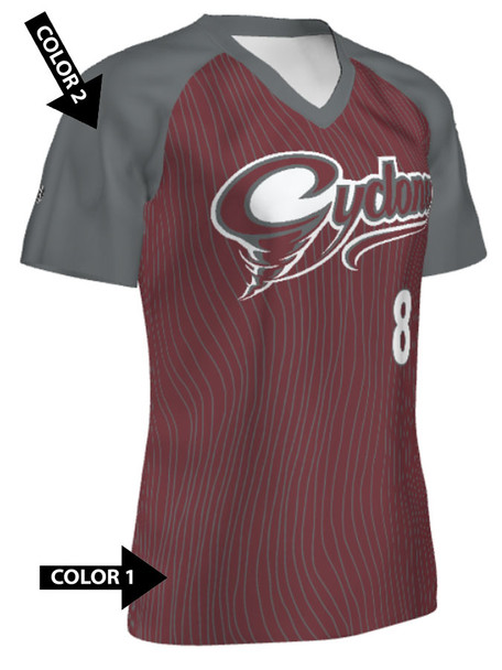 Quick Ship Plus - Womens/Girls "Wavy" Custom Sublimated Softball Jersey