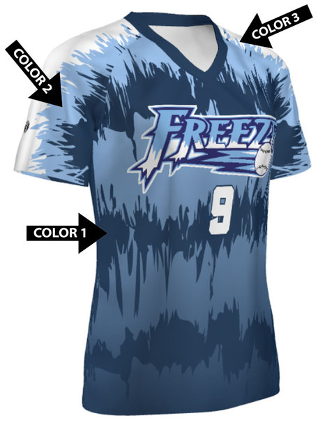 Quick Ship Plus - Womens/Girls "Explosion" Custom Sublimated Softball Jersey
