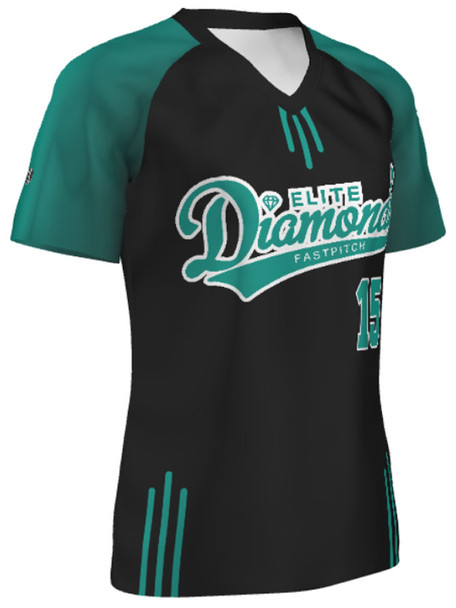 Quick Ship Plus - Womens/Girls "Tourney" Custom Sublimated Softball Jersey