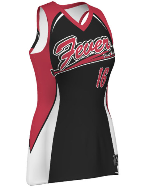 Quick Ship Plus - Womens/Girls "Shortstop" Custom Sublimated Sleeveless Softball Jersey