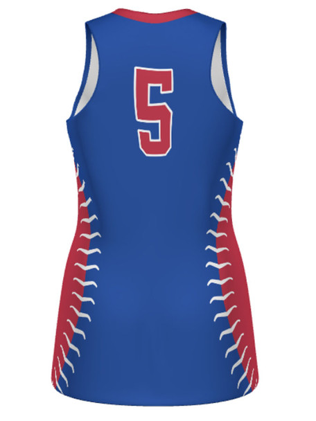 Quick Ship Plus - Womens/Girls "Fastpitch" Custom Sublimated Sleeveless Softball Jersey