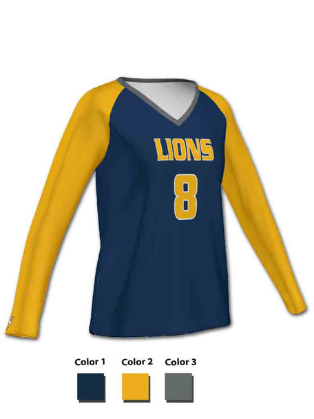 Quick Ship - Womens/Girls "Game Over" Custom Sublimated Volleyball Jersey