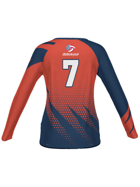 Quick Ship Plus - Womens/Girls "Spike" Custom Sublimated Volleyball Jersey