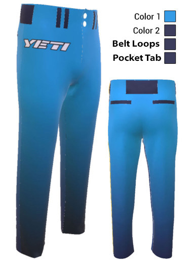 Control Series - Adult/Youth "Yeti" Custom Sublimated Baseball Pants