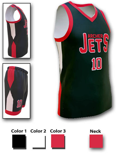 Saver Series - Adult/Youth "Archer" Custom Sublimated Basketball Set