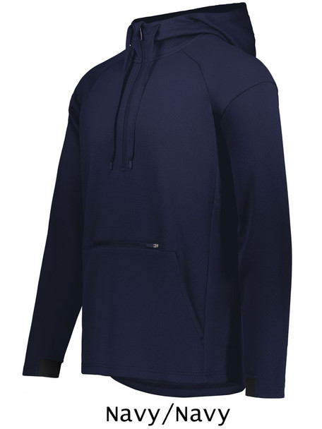 Adult "Limitless" 1/4 Zip Performance Wicking Mesh Hoodie