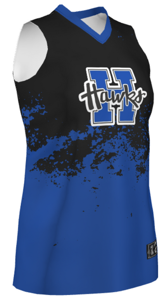 Quick Ship Plus - Womens/Girls "Fall Away" Custom Sublimated Basketball Uniform
