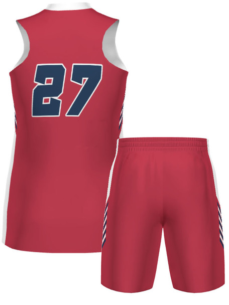 Quick Ship - Womens/Girls Racerback "Yield" Custom Sublimated Basketball Uniform