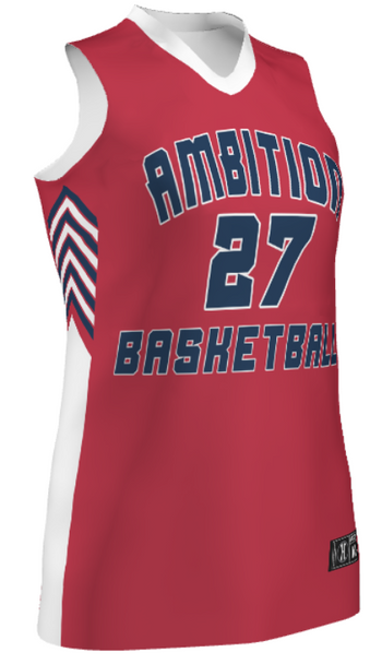 Quick Ship - Womens/Girls Racerback "Yield" Custom Sublimated Basketball Uniform