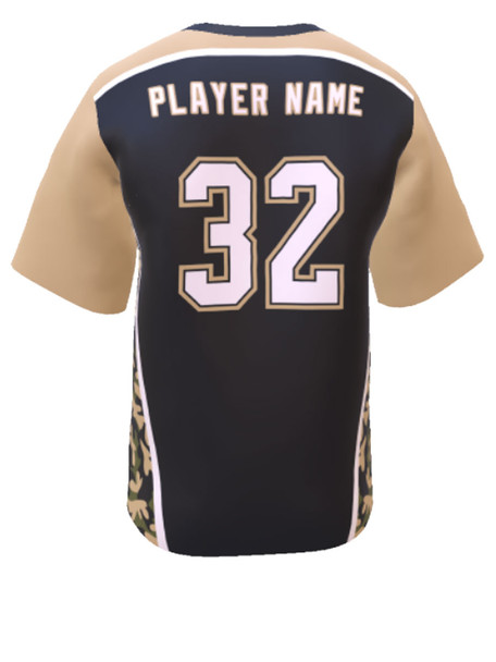 Control Series Premium - "Camo Hunter" Custom Sublimated 2 Button Baseball Jersey