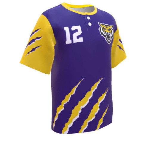 Control Series Premium  - "TIGERCLAW" Custom Sublimated 2 Button Baseball Jersey