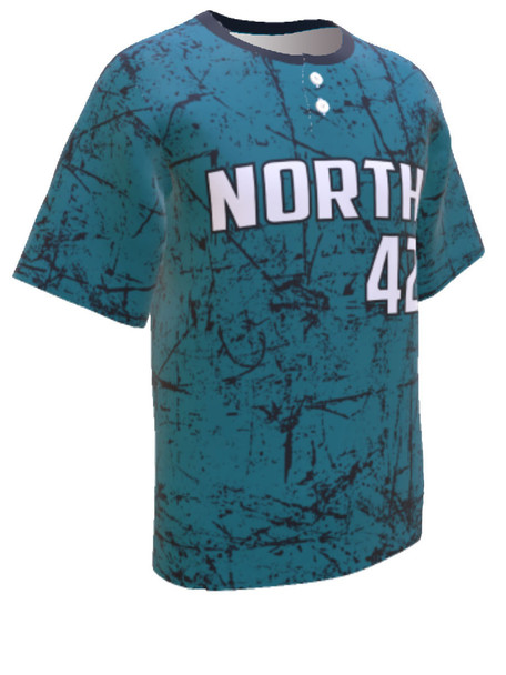 Control Series Premium  - "Splatter" Custom Sublimated 2 Button Baseball Jersey