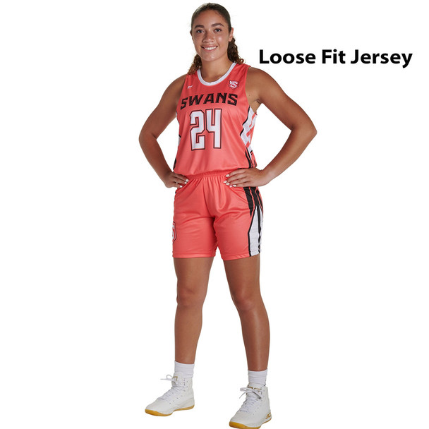 Quick Ship - Womens/Girls "Mark" Custom Sublimated Basketball Uniform