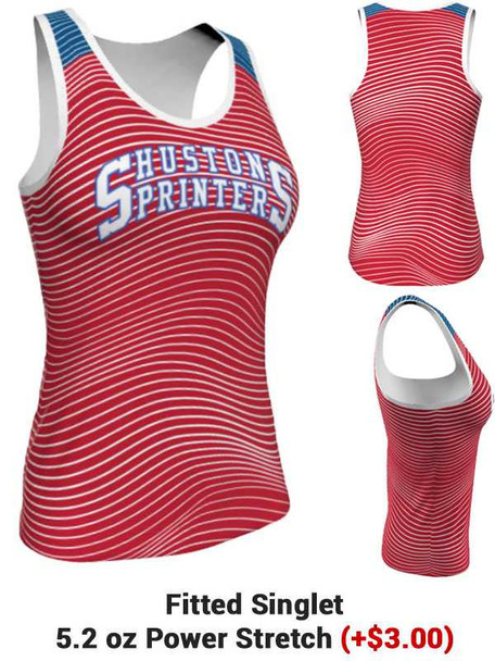 Control Series - Womens/Youth "Change Over" Custom Sublimated Track Singlet Womens/Youth Sublimated Track Singlets All Sports Uniforms