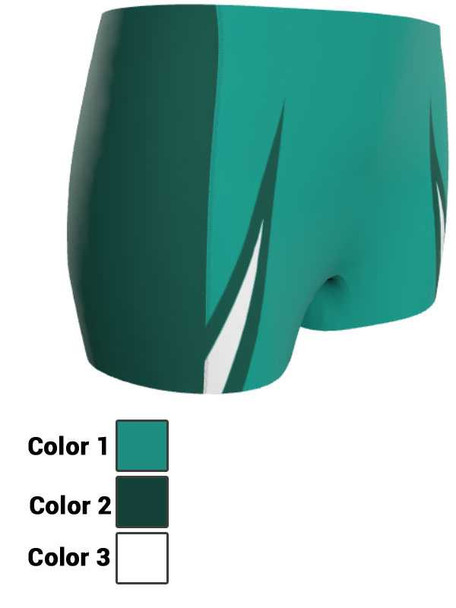 Control Series - Womens "Approach" Custom Sublimated Compression Track Shorts Womens Compression Sublimated Track Shorts All Sports Uniforms