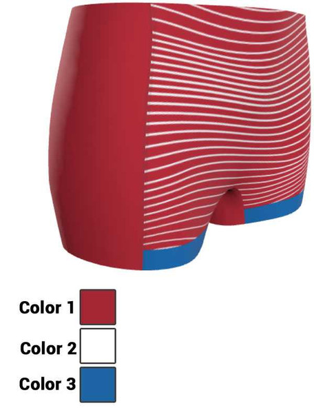 Control Series - Womens "Change Over" Custom Sublimated Compression Track Shorts Womens Compression Sublimated Track Shorts All Sports Uniforms