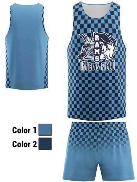 Control Series - Adult/Youth "Checkered" Custom Sublimated Track Set Adult/Youth Sublimated Track Sets All Sports Uniforms