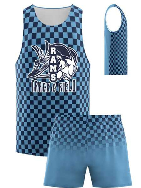 Control Series - Adult/Youth "Checkered" Custom Sublimated Track Set Adult/Youth Sublimated Track Sets All Sports Uniforms