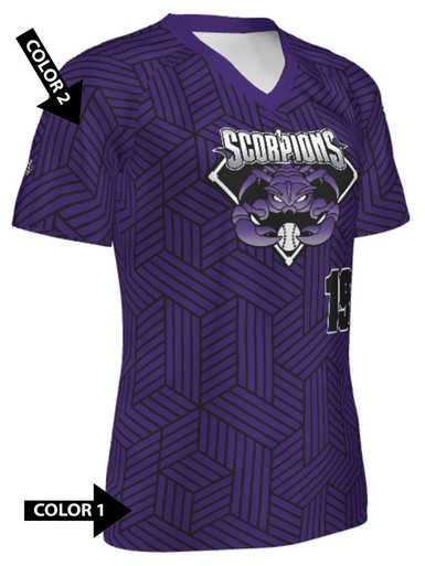 Quick Ship - Womens/Girls "Prism" Custom Sublimated Softball Jersey-2 Classic Quick Ship Softball Jerseys All Sports Uniforms