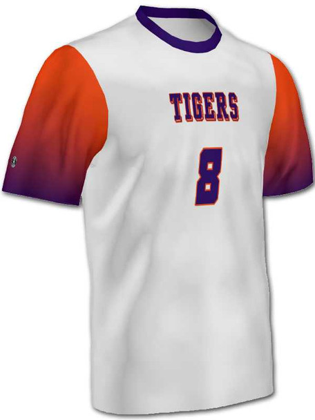 Quick Ship - Adult/Youth "Gradient Sleeves" Custom Sublimated Volleyball Jersey-2 Quick Ship Mens Volleyball Jerseys All Sports Uniforms