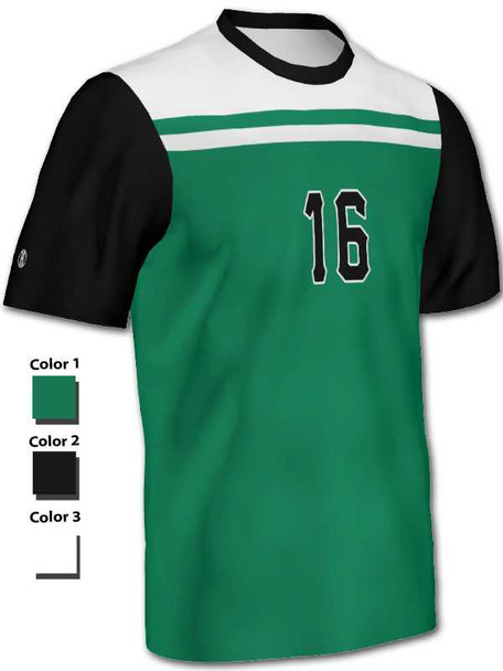 Quick Ship - Adult/Youth "Retro" Custom Sublimated Volleyball Jersey-2 Quick Ship Mens Volleyball Jerseys All Sports Uniforms