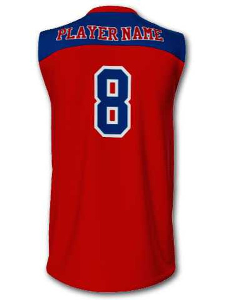 Quick Ship - Adult/Youth "Defender" Custom Sublimated Sleeveless Volleyball Jersey-2 Quick Ship Mens Sleeveless Volleyball Jerseys All Sports Uniforms