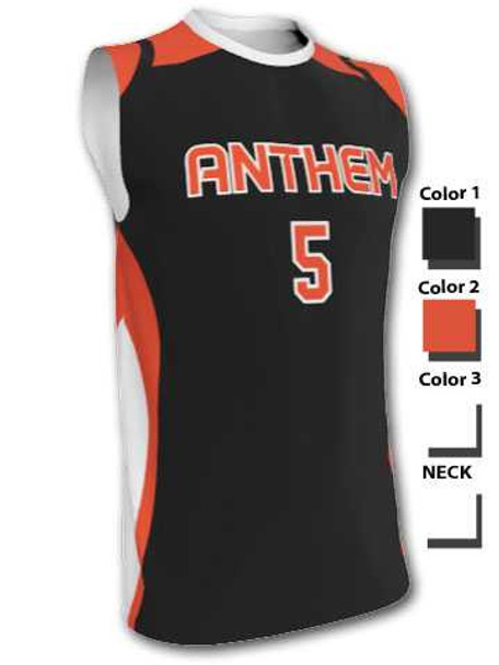 Quick Ship - Adult/Youth "Fandom" Custom Sublimated Sleeveless Volleyball Jersey-2 Quick Ship Mens Sleeveless Volleyball Jerseys All Sports Uniforms