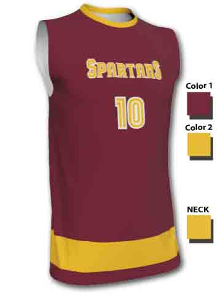 Quick Ship - Adult/Youth "Storm" Custom Sublimated Sleeveless Volleyball Jersey-2 Quick Ship Mens Sleeveless Volleyball Jerseys All Sports Uniforms