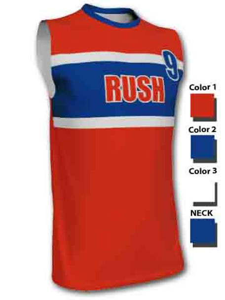 Quick Ship - Adult/Youth "Throwback" Custom Sublimated Sleeveless Volleyball Jersey-2 Quick Ship Mens Sleeveless Volleyball Jerseys All Sports Uniforms