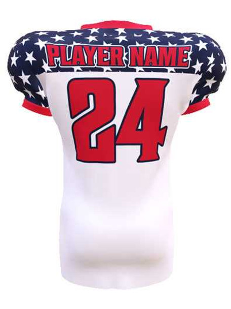 Control Series - "Patriot" Custom Sublimated Football Jersey Control Series - Football Jerseys All Sports Uniforms