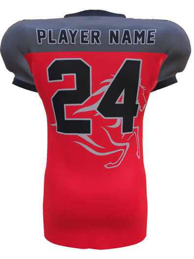 Control Series - "Team Logo 2" Custom Sublimated Football Jersey Control Series - Football Jerseys All Sports Uniforms