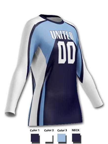 Control Series Premium - Womens/Girls "Radian" Custom Sublimated Volleyball Jersey Control Series Volleyball Jerseys All Sports Uniforms