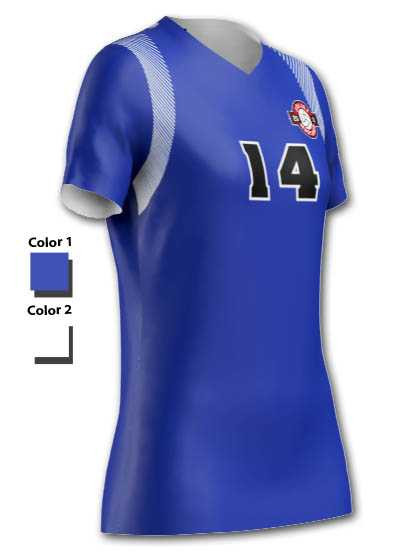 Control Series Premium - Womens/Girls "Rally Short Sleeve" Custom Sublimated Volleyball Jersey Premium Volleyball Jerseys All Sports Uniforms
