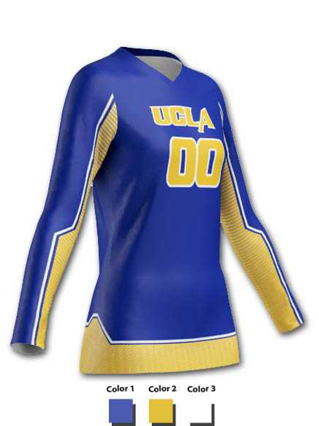 Control Series - "Joust" Custom Sublimated Volleyball Jersey Long Sleeve Volleyball Jerseys All Sports Uniforms