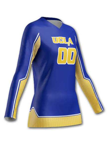 Control Series - "Joust" Custom Sublimated Volleyball Jersey Long Sleeve Volleyball Jerseys All Sports Uniforms