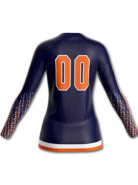 Control Series - "Matrix" Custom Sublimated Volleyball Jersey Long Sleeve Volleyball Jerseys All Sports Uniforms