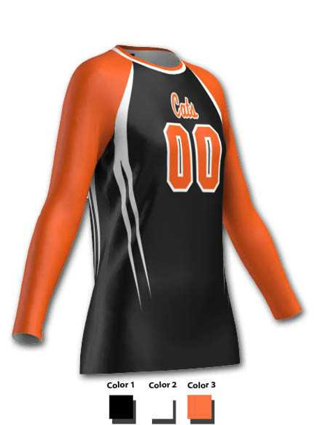 Control Series - "Renegade" Custom Sublimated Volleyball Jersey Long Sleeve Volleyball Jerseys All Sports Uniforms