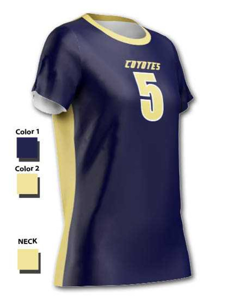 Control Series - "Back Pattern" Short Sleeve Custom Sublimated Volleyball Jersey Short Sleeve Volleyball Jerseys All Sports Uniforms