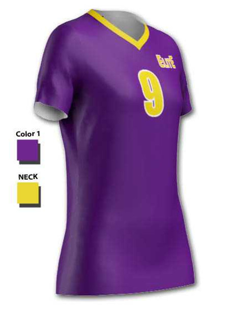 Control Series - "Solid" Short Sleeve Custom Sublimated Volleyball Jersey Short Sleeve Volleyball Jerseys All Sports Uniforms