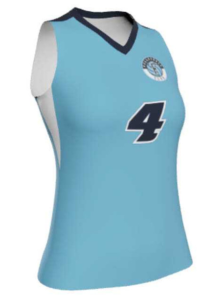 Control Series - "Bounce" Sleeveless Custom Sublimated Volleyball Jersey Sleeveless Volleyball Jerseys All Sports Uniforms