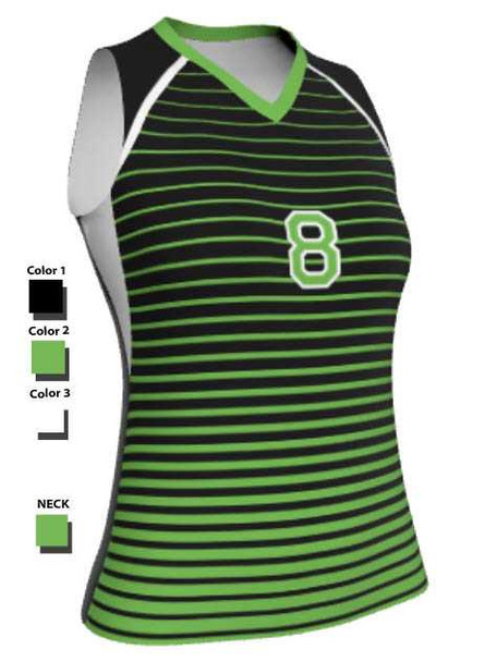 Control Series - "Rotate" Sleeveless Custom Sublimated Volleyball Jersey Sleeveless Volleyball Jerseys All Sports Uniforms