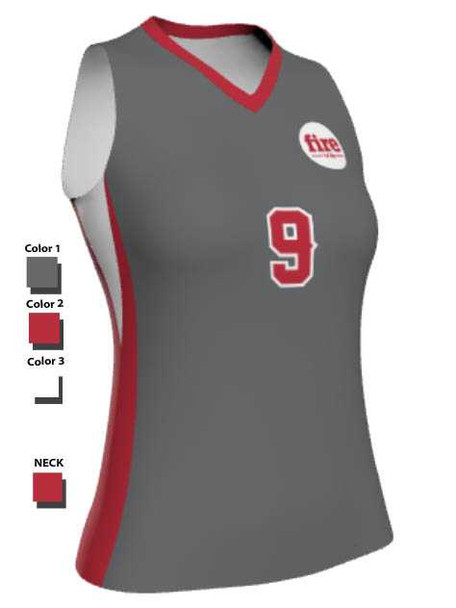 Control Series - "Top Dog" Sleeveless Custom Sublimated Volleyball Jersey Sleeveless Volleyball Jerseys All Sports Uniforms