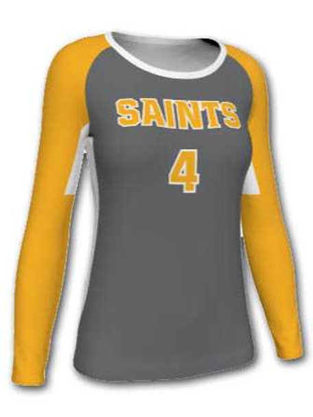Control Series - "All Star" Custom Sublimated Volleyball Jersey Long Sleeve Volleyball Jerseys All Sports Uniforms