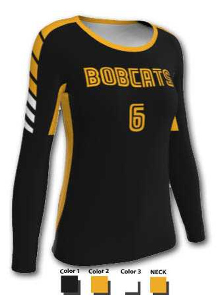 Control Series - "Serve C" Custom Sublimated Volleyball Jersey Long Sleeve Volleyball Jerseys All Sports Uniforms