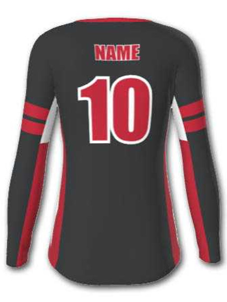 Control Series - "Top Dog" Custom Sublimated Volleyball Jersey Long Sleeve Volleyball Jerseys All Sports Uniforms