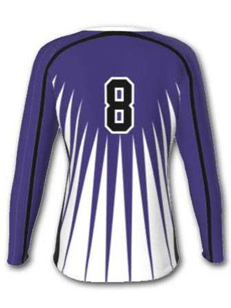 Control Series - "Jumper" Custom Sublimated Volleyball Jersey Long Sleeve Volleyball Jerseys All Sports Uniforms