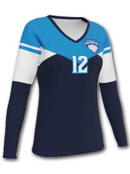 Control Series - "Attack Block" Custom Sublimated Volleyball Jersey Long Sleeve Volleyball Jerseys All Sports Uniforms