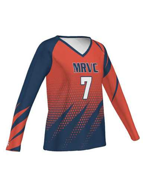Control Series - Quick Ship "Spike 2" Custom Sublimated Volleyball Jersey Long Sleeve Volleyball Jerseys All Sports Uniforms